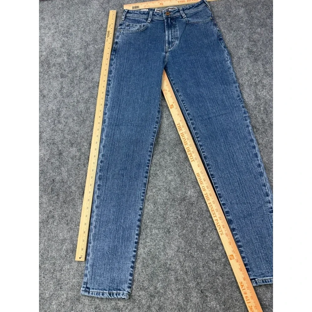 Parasuco Extreme Fit Womens High Rise Slim Leg Jeans Blue Medium Wash 30x32 NWT